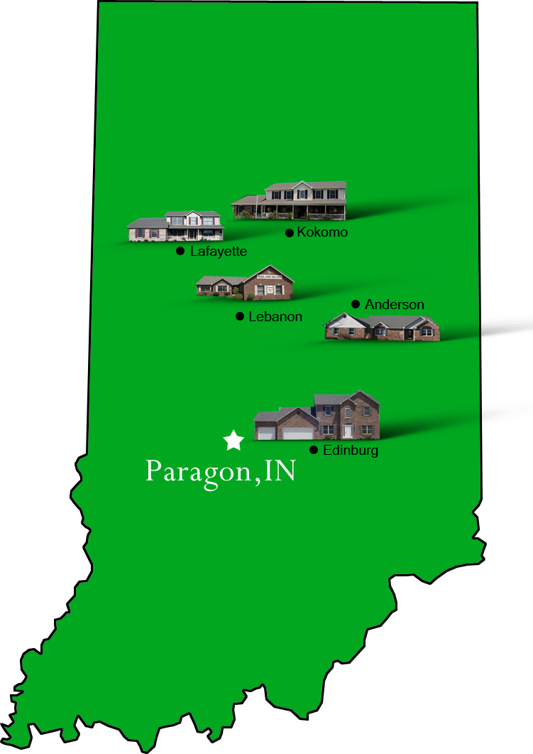 Paragon_map Hallmark Homes Indiana's Leading "On Your Lot" Custom