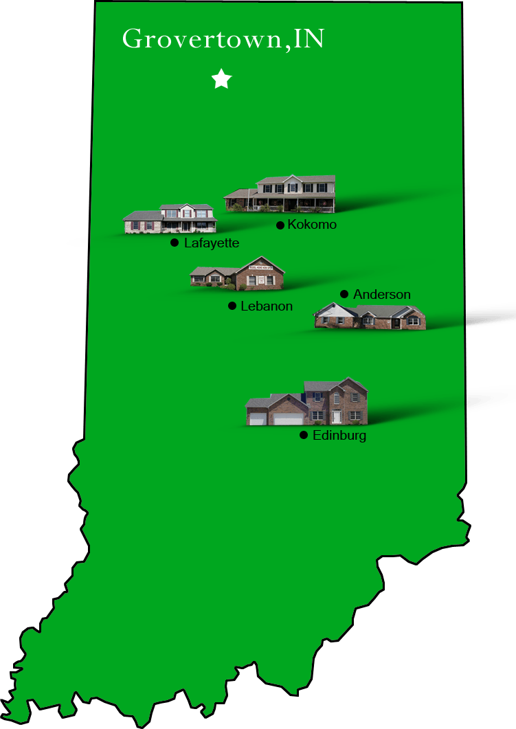 Grovertown_map Hallmark Homes Indiana's Leading "On Your Lot