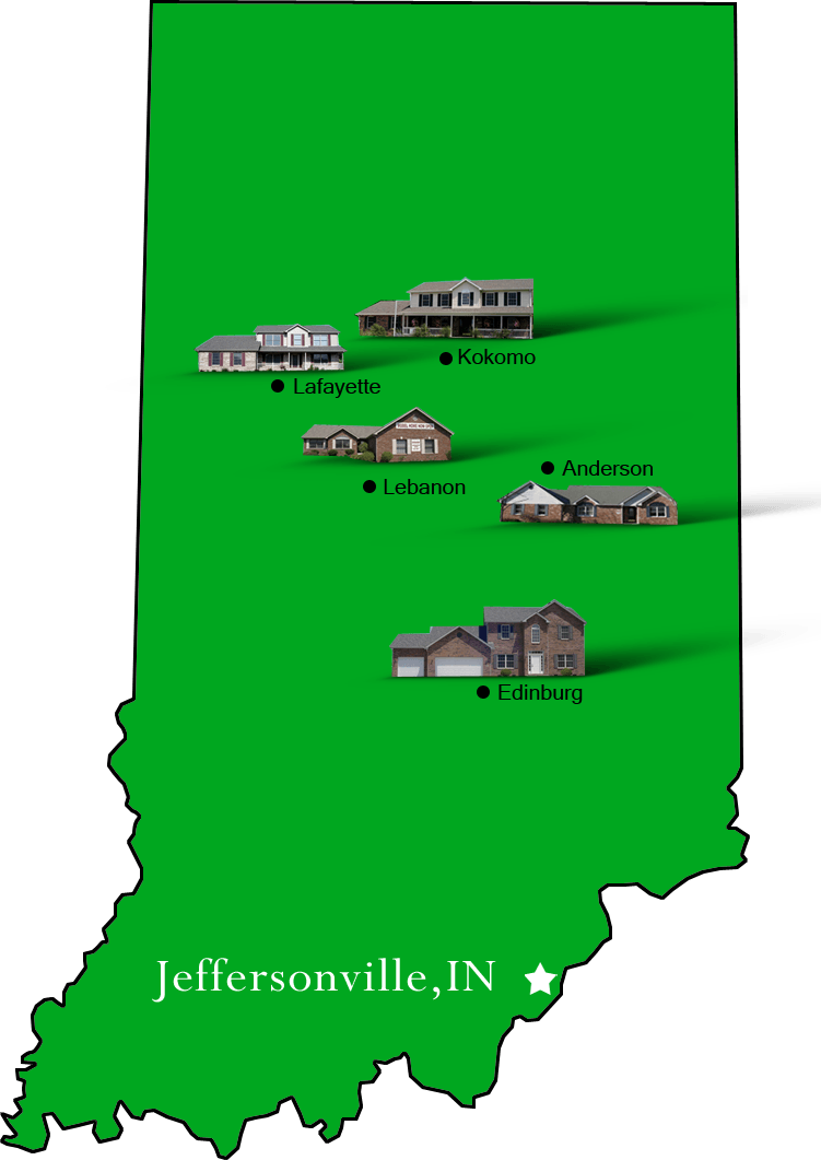 Jeffersonville_map Hallmark Homes Indiana's Leading "On Your Lot