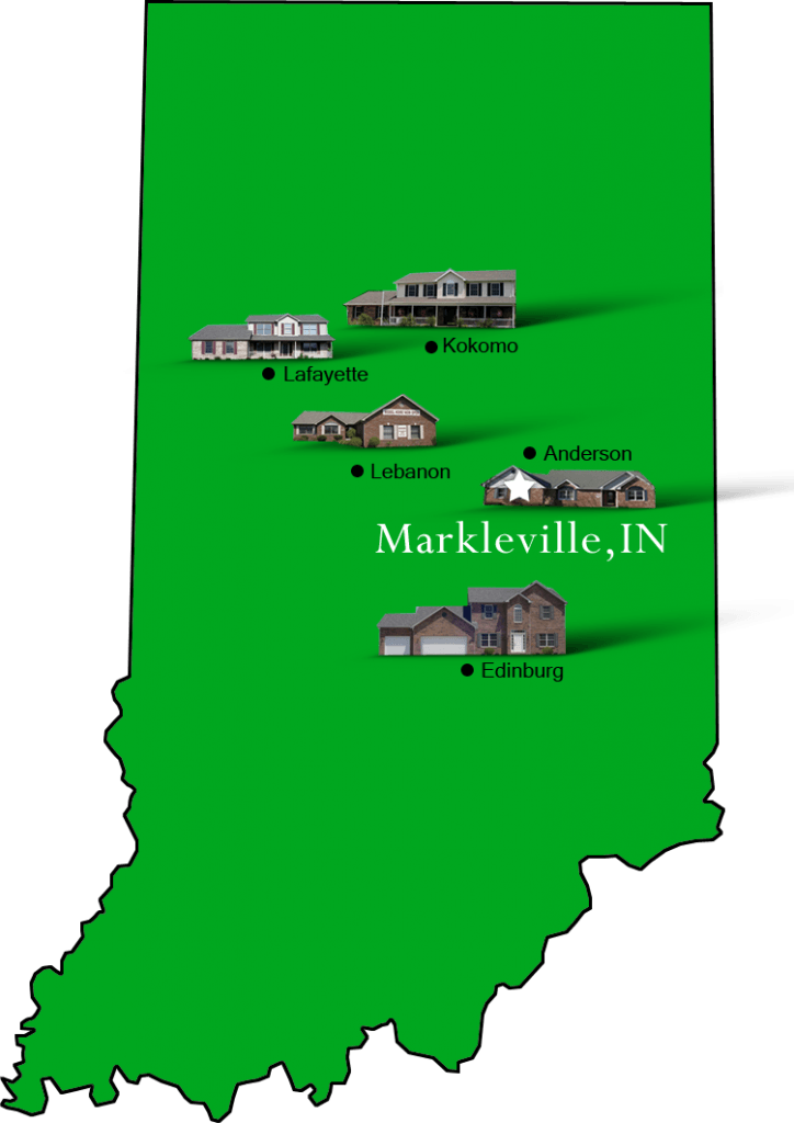 Markleville_map Hallmark Homes Indiana's Leading "On Your Lot
