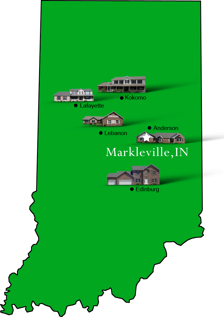 Markleville_map Hallmark Homes Indiana's Leading "On Your Lot