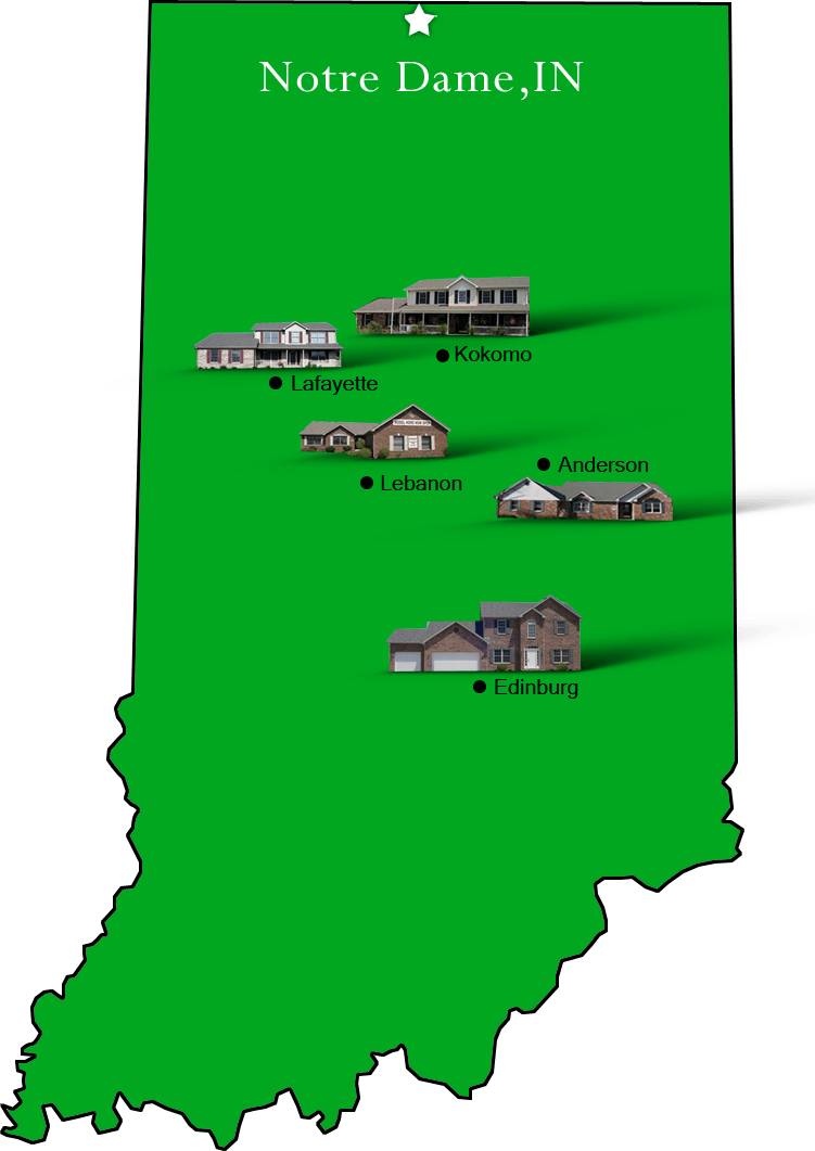 Notredame_map Hallmark Homes Indiana's Leading "On Your Lot" Custom